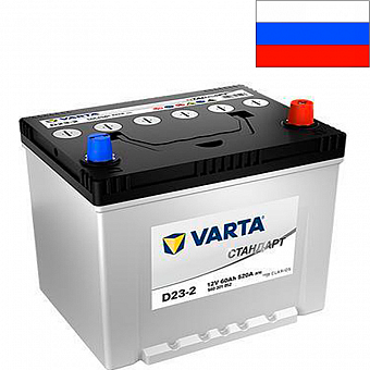 ���� ������������ VARTA �������� 6CT 60Ah R+ 520A EN 230x173x220 (560 301 052)